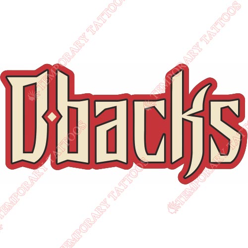 Arizona Diamondbacks Customize Temporary Tattoos Stickers NO.1391